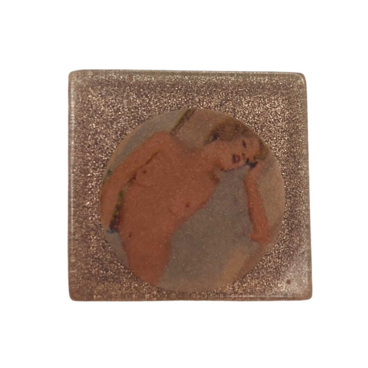 Blonde Nude Dancer Brooch