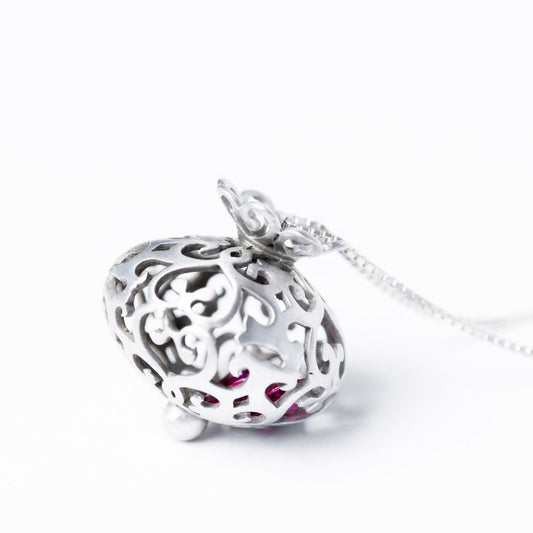 Sterling Silver Pomegranate Necklace