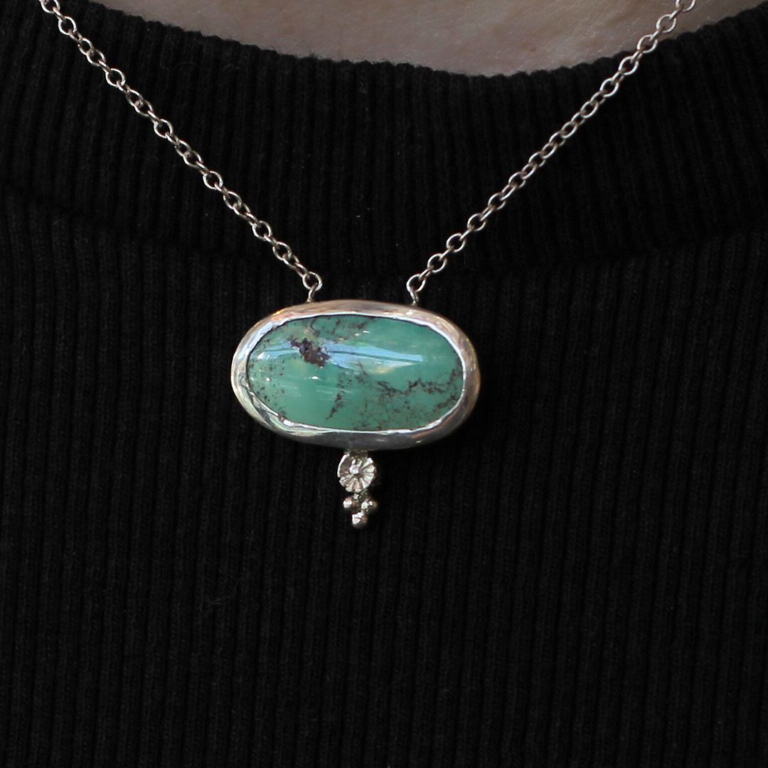 Sterling Silver Turquoise Necklace