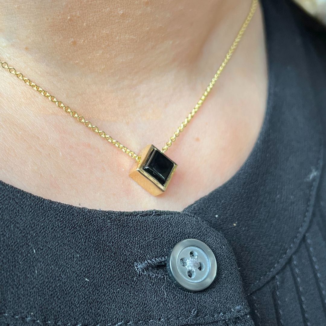 Onyx Gold Necklace