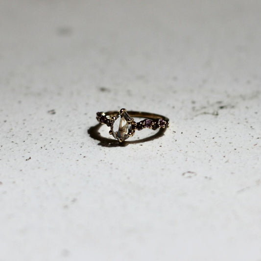 Intertwine - White Sapphire Engagement Ring