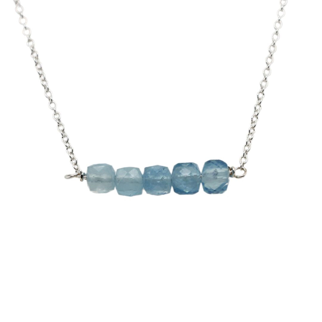 Sterling Silver Aquamarine Necklace