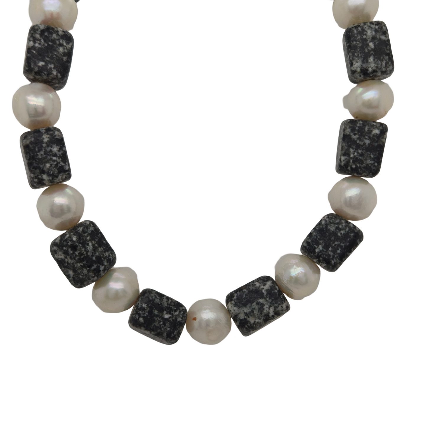 Jasper and Pearl Necklace