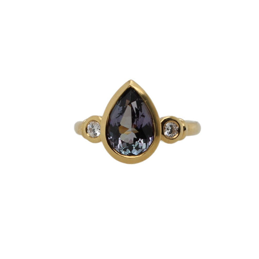 Tanzanite Diamond Engagemet Ring