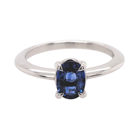 Blue Sapphire Claw Ring