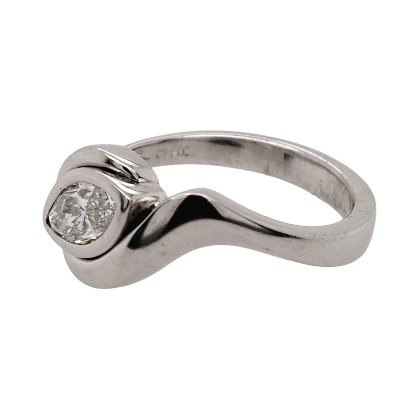 Curved Marquis Ring