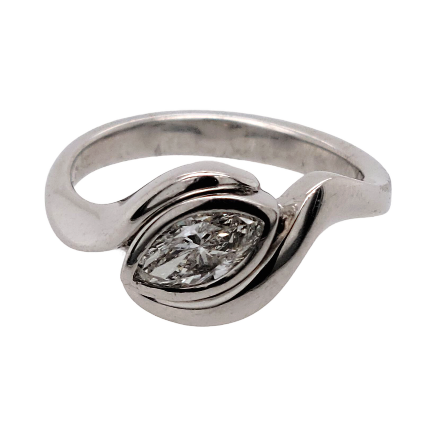 Curved Marquis Ring