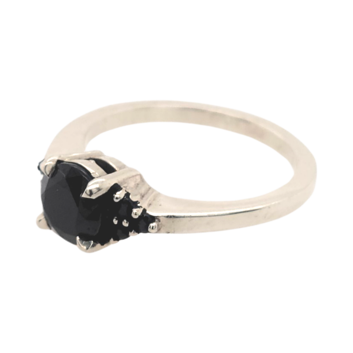 Black Spinel Claw Ring