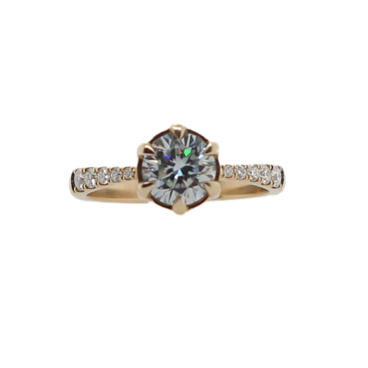 Catelyn - Grey Moissanite Graduated Ring