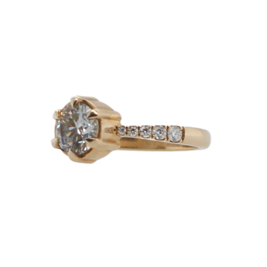 Catelyn - Grey Moissanite Graduated Ring