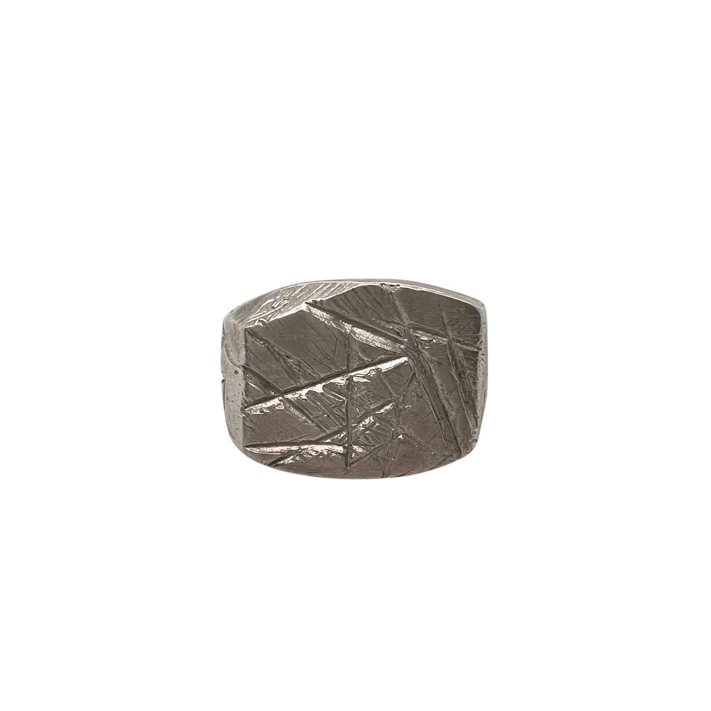 Rectangular Silver Signet Ring