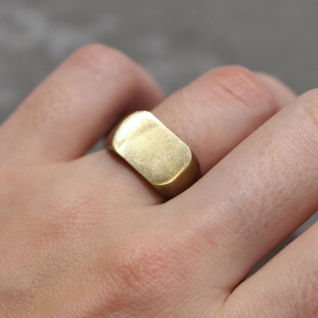 Brass Signet Ring