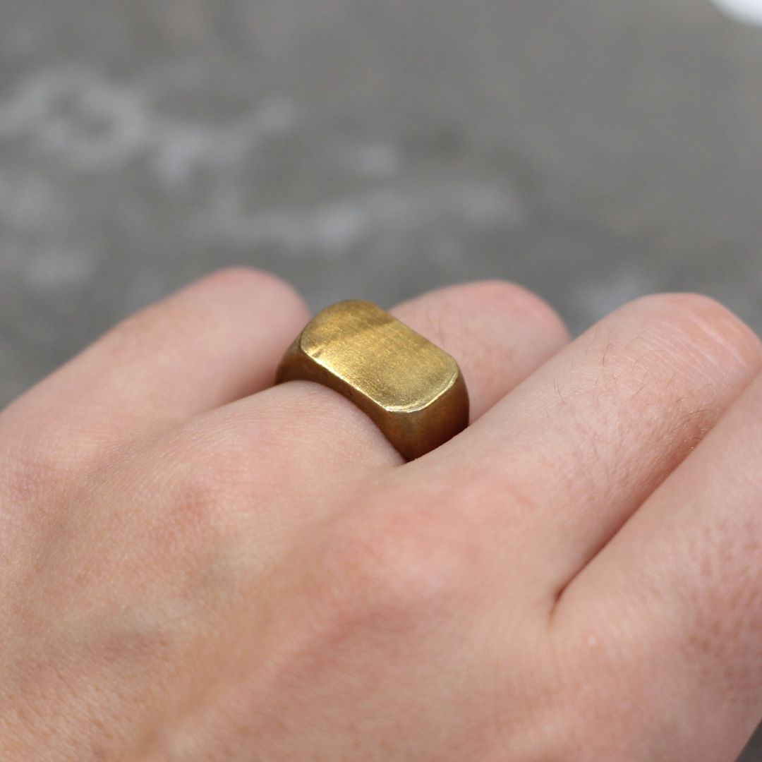 Brass Signet Ring