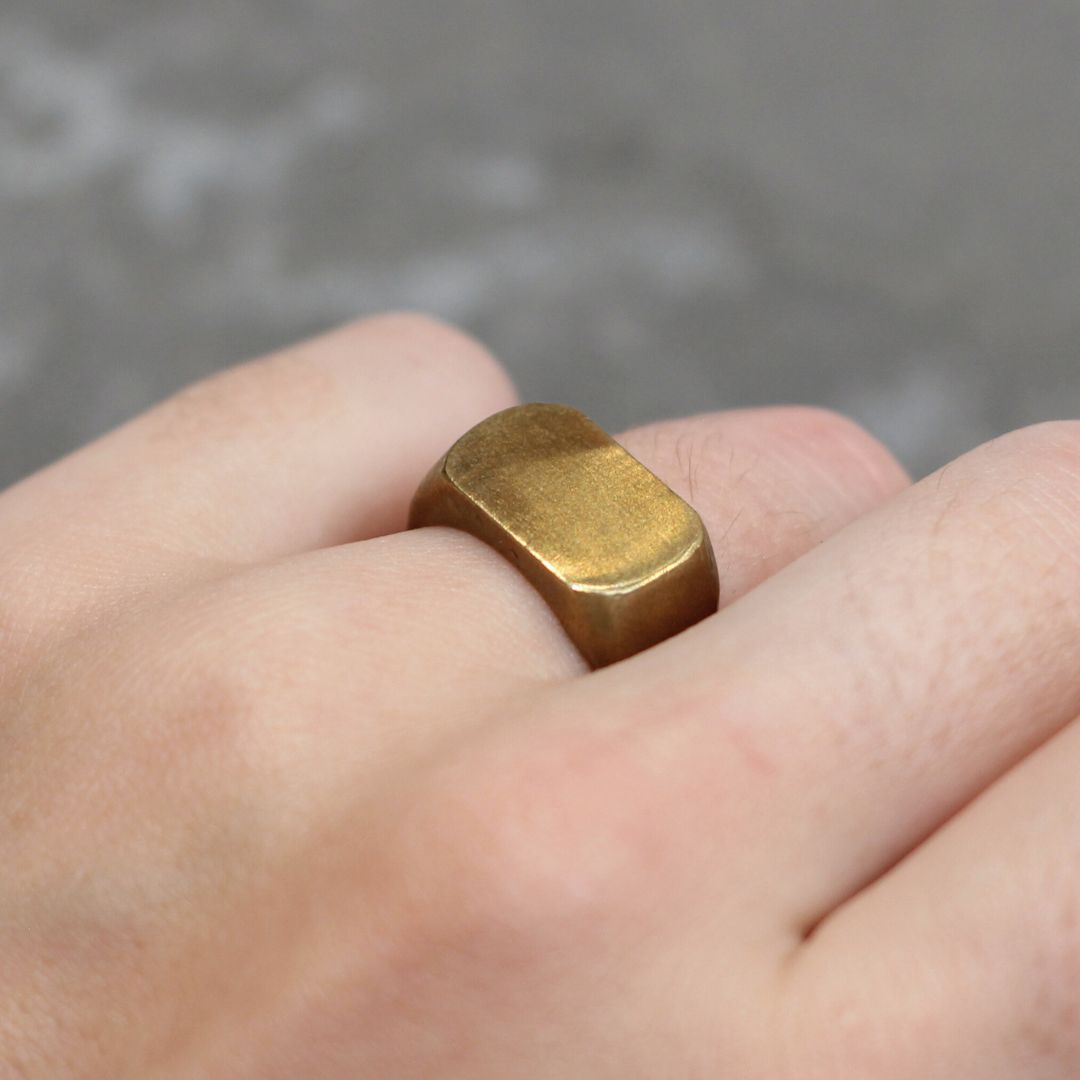 Brass Signet Ring