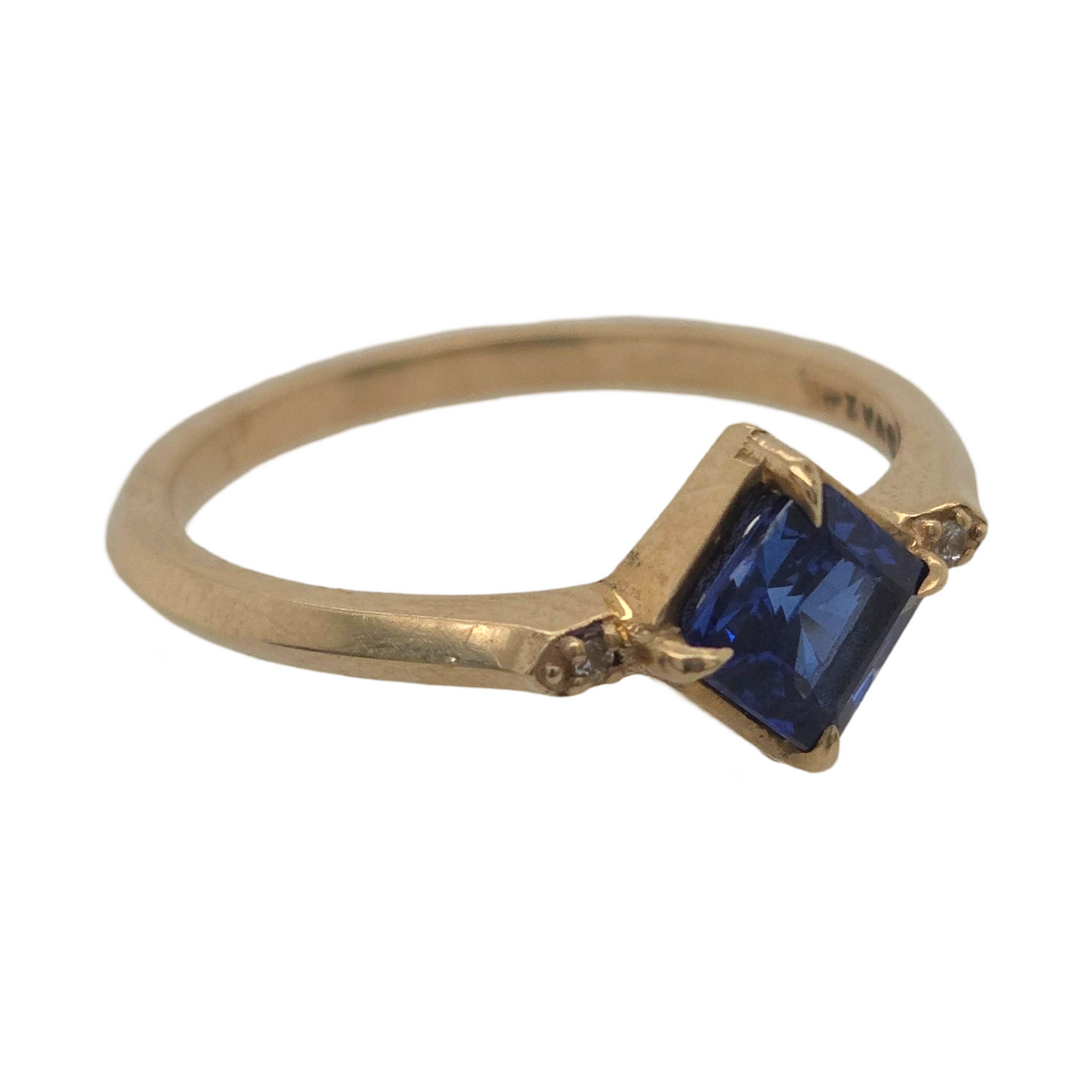 Blue Lab Sapphire Ring