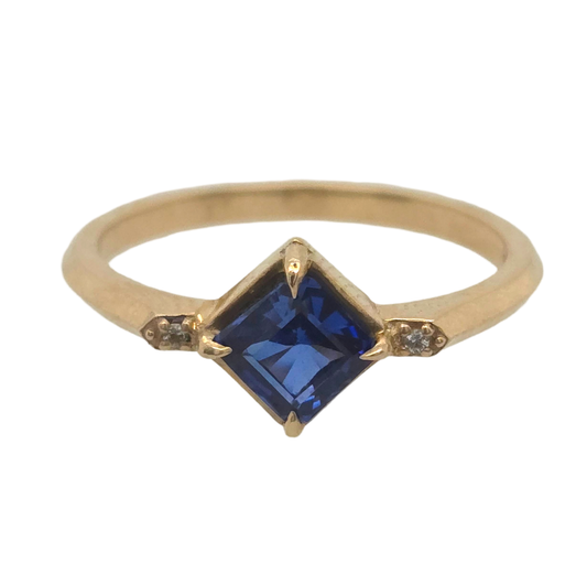 Blue Lab Diamond Ring
