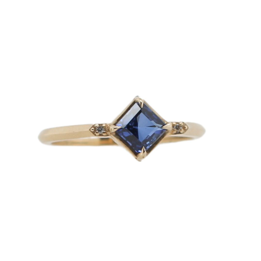 Blue Lab Sapphire Ring