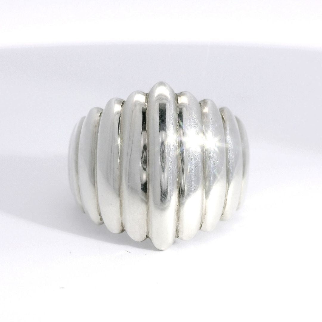 PIGALLE - Modern Wide Silver Ring