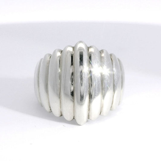 PIGALLE - Modern Wide Silver Ring