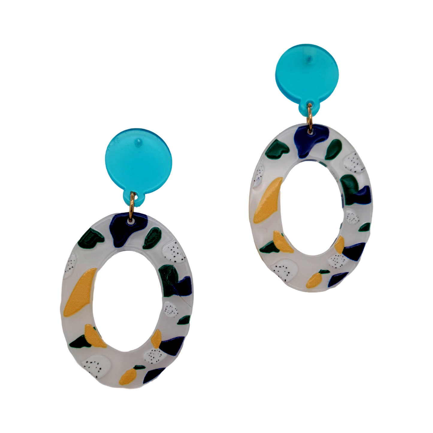 Painted Acrylic Earrings