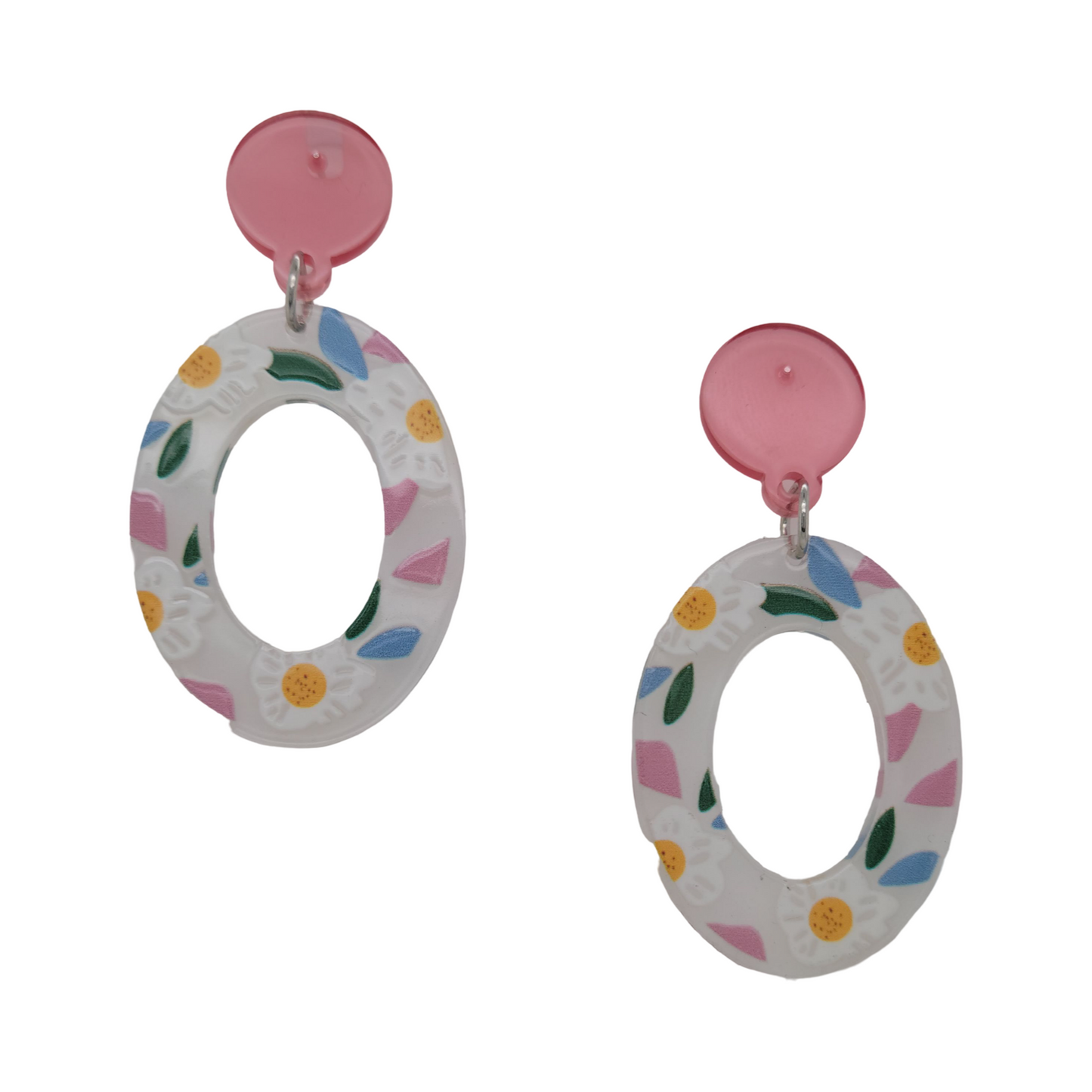 Painted Acrylic Earrings