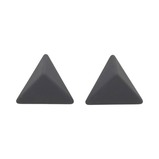 Black Triangle Earrings