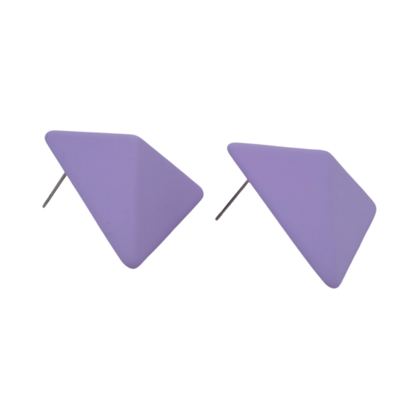 Lavender Triangle Earrings