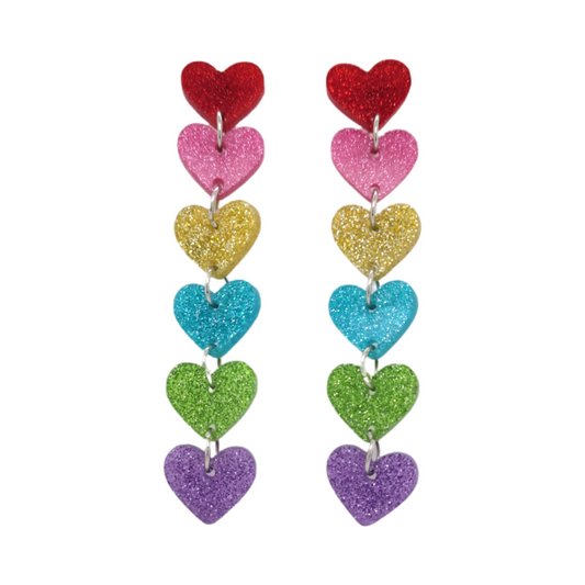 Sparkle Heart Earrings