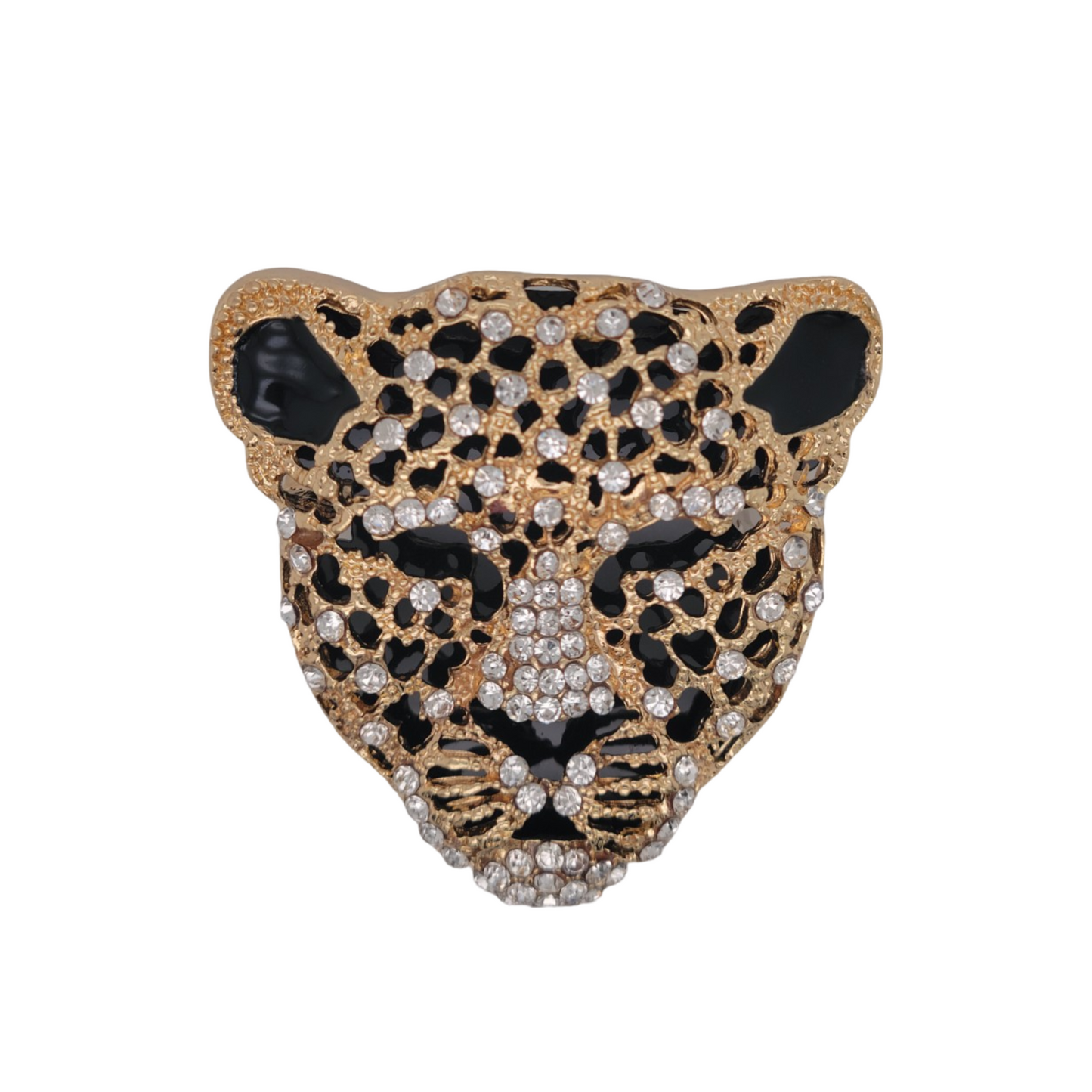 Leopard Face Brooch