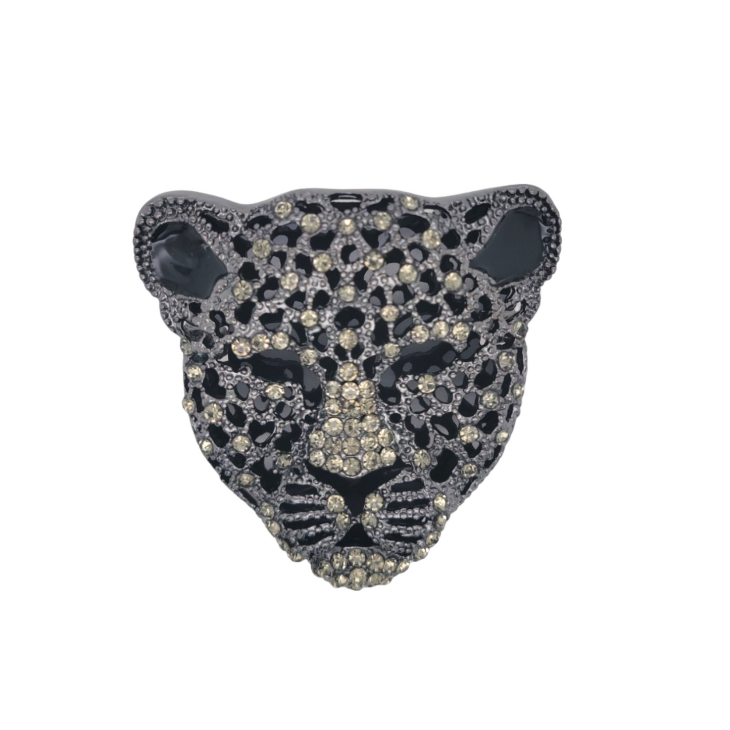 Leopard Face Brooch