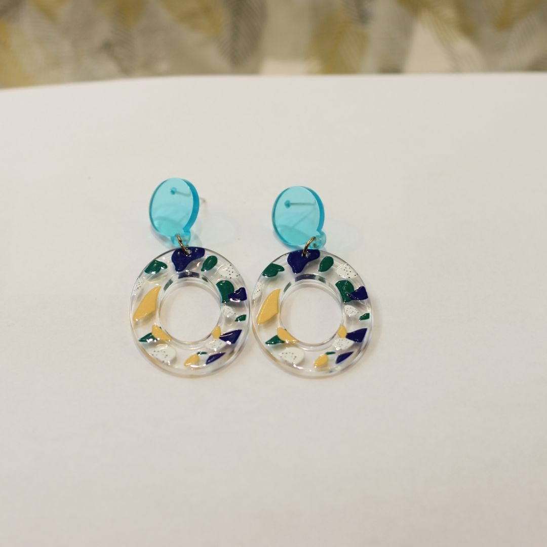 Painted Acrylic Earrings