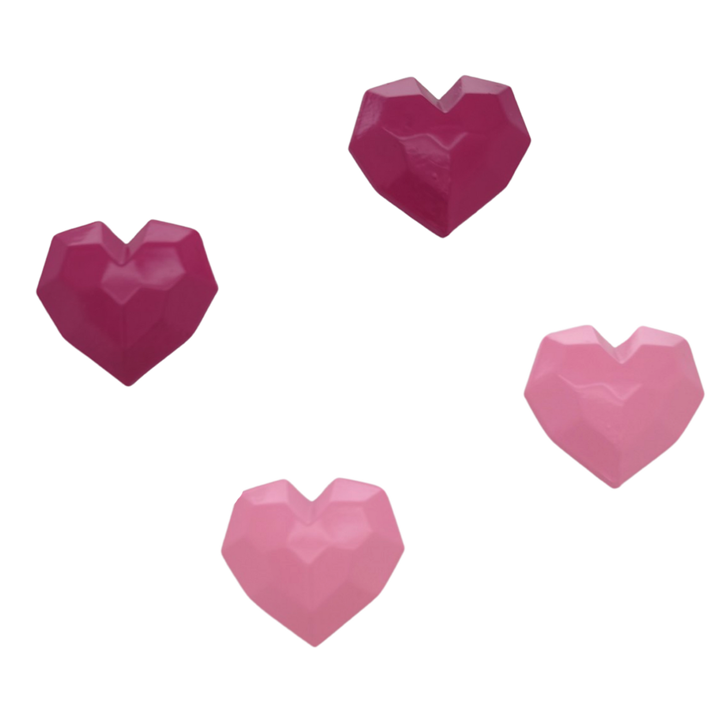 Geometric Heart Studs