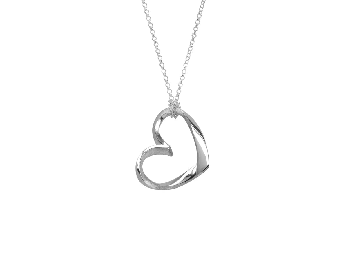 Small Silver Heart Necklace