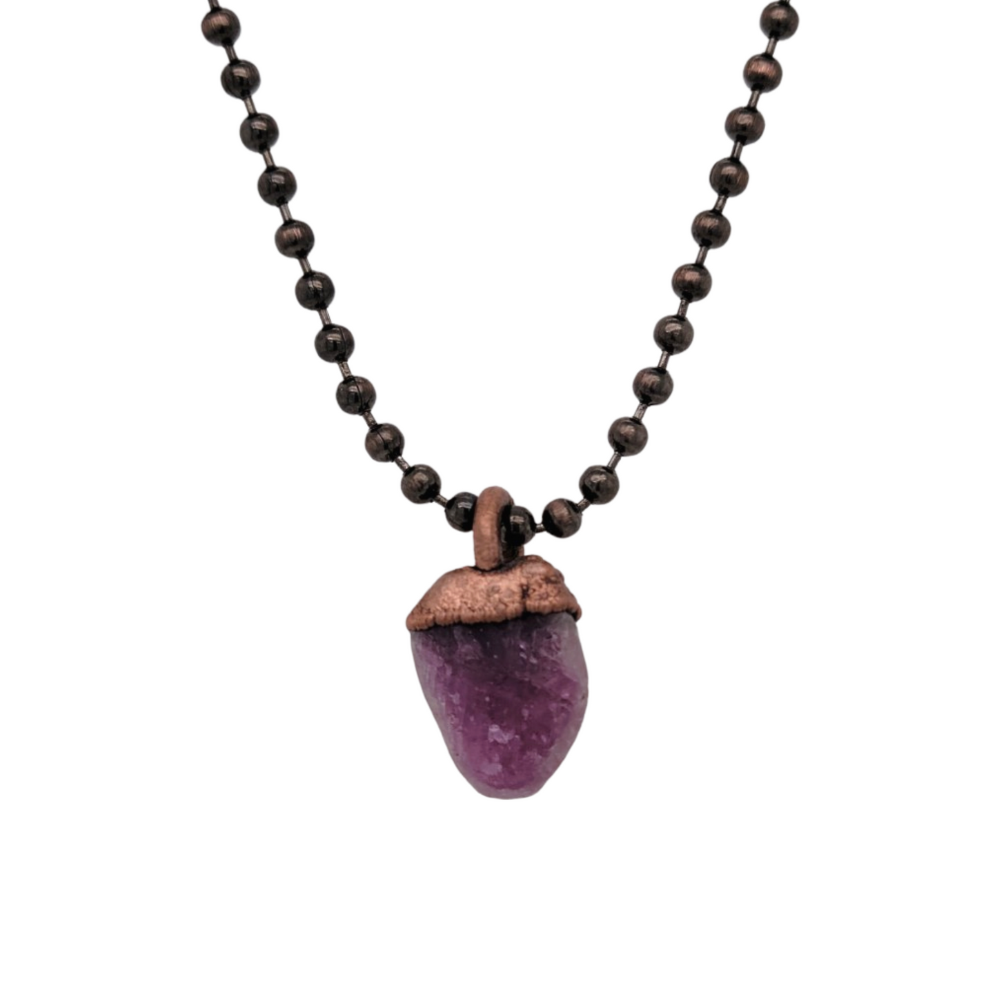 Raw Ruby Necklace