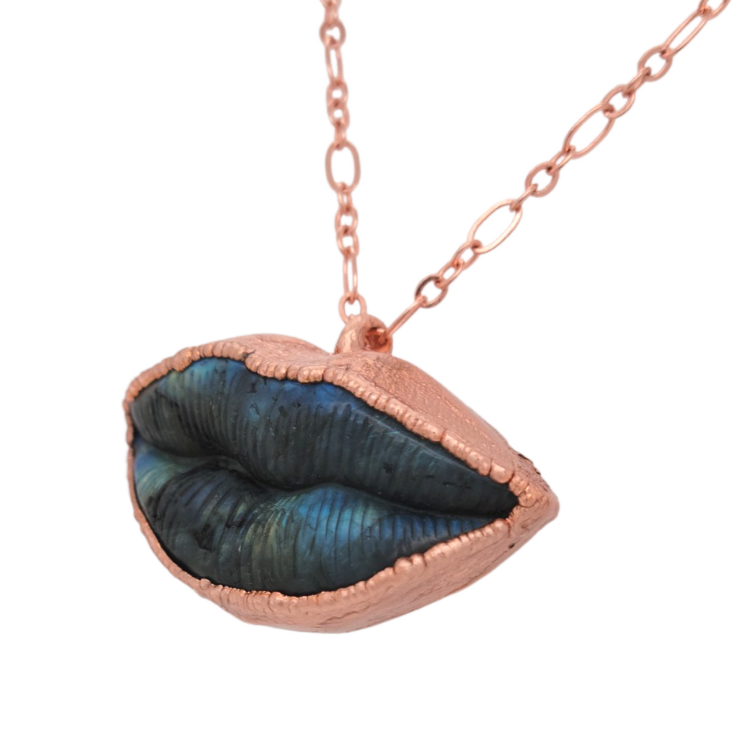 Labradorite Lips Necklace