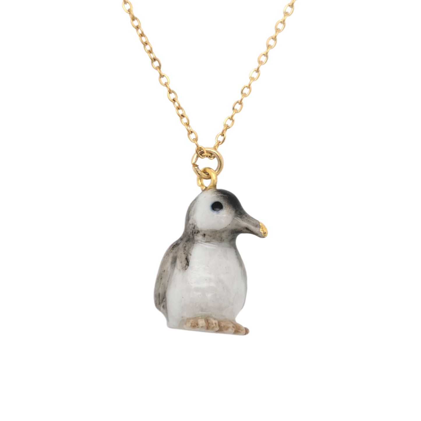 Porcelain Penguin Pendant