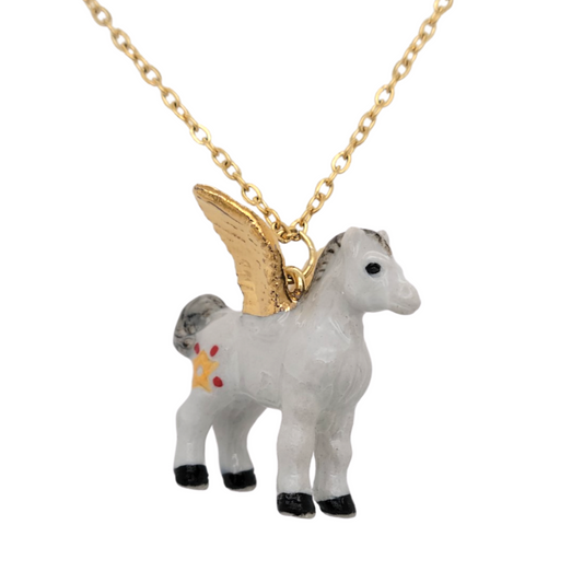 Porcelain Pegasus Pendant