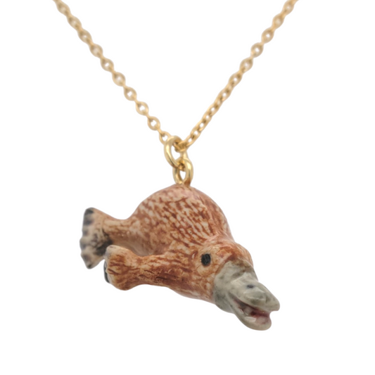 Porcelain Platypus Pendant