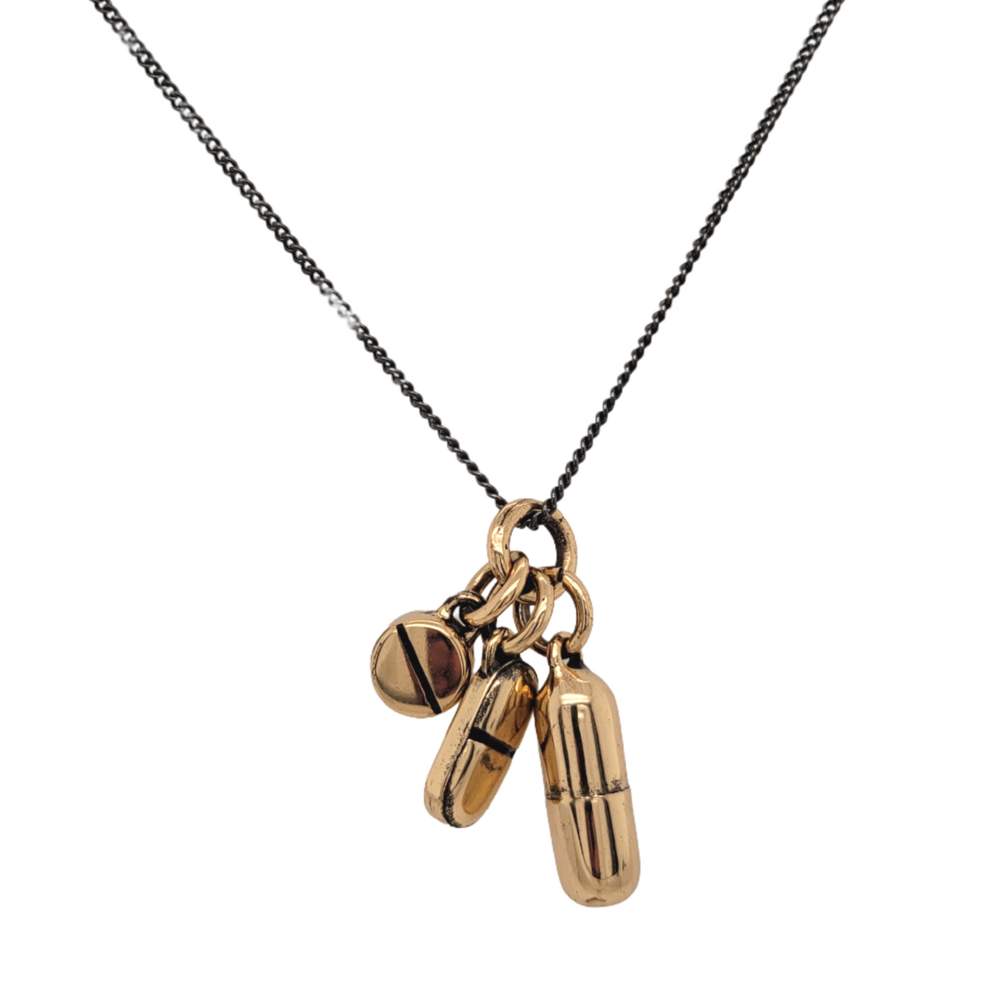 Bronze Pills Necklace