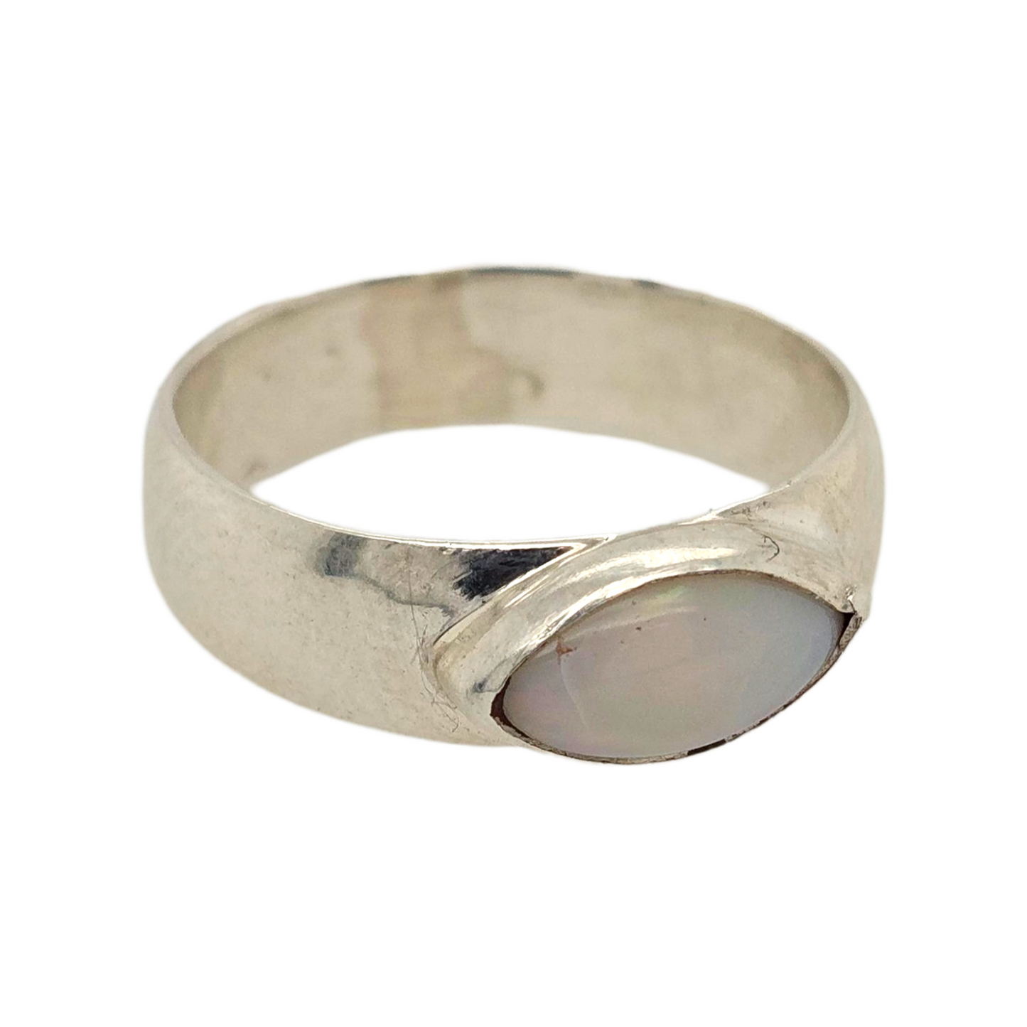 Sterling SIlver Marquise Opal Ring