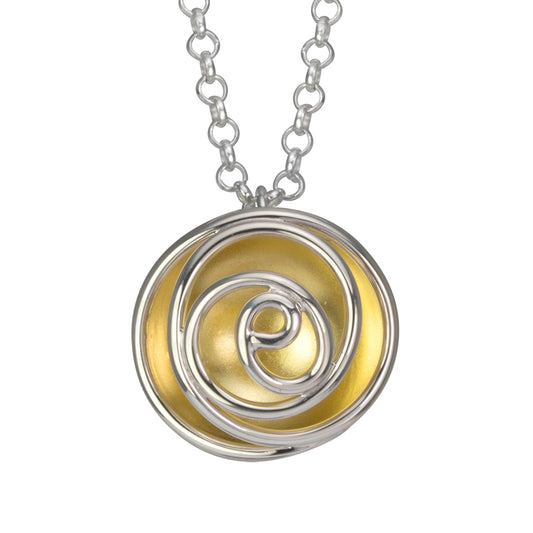 Rose Bud Pendant Yellow