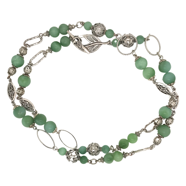 Afghanistan Snowflake Jade Beaded Bracelet – Sedona Crystal Vortex